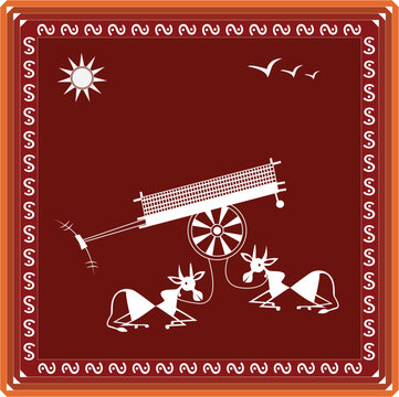 Indian Tribal Art Warli Painting	