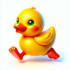duckling toy on a white background