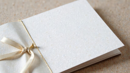 Invitation with space for inscription. Nude sheet of paper.