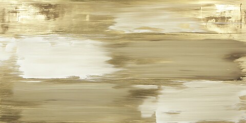 Obraz premium Abstract beige and white horizontal brush strokes painting.