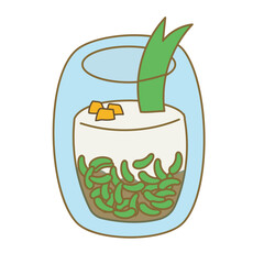 Indonesian Drink Es Cendol Illustration