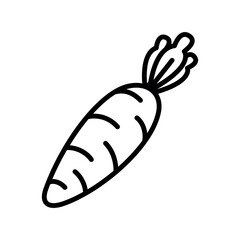 carrot icon vector design template elegant style