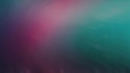 Obraz premium A blurred, grainy abstract background with a gradient from dark purple to light teal