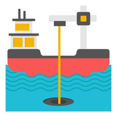 Premium download icon of oil rig