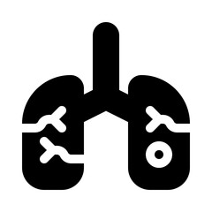 Respiratory glyph icon