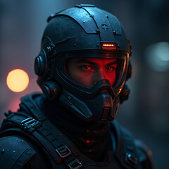 Future military concept built with artificial intelligence