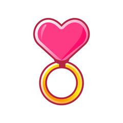heart shaped ring