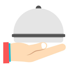 Fototapeta premium Trendy design icon of cloche