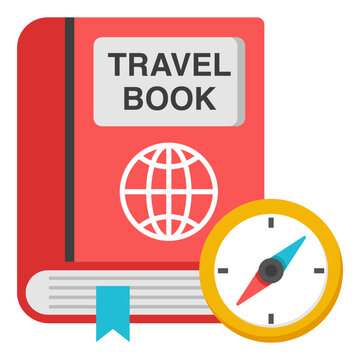 A creative design icon of guidebook