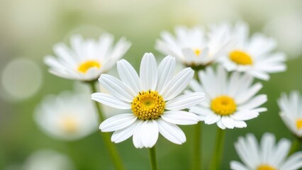 Fototapeta premium White daisies in the garden.