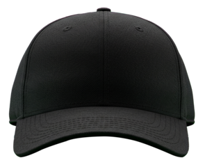 Polyester dark grey black Baseball Cap