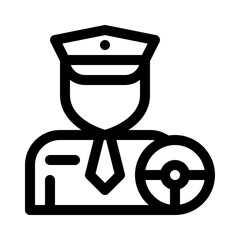 Chauffeur line icon