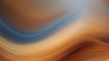 blurred bands of orange, brown, and blue grainy gradient Abstract background