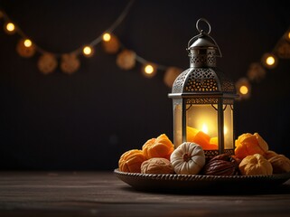 Obraz premium christmas lantern with candles
