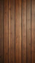 Naklejka premium Rich brown wood planks, rustic texture, vertical grain, wood texture, wood surface, vertical wood