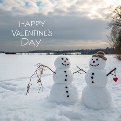 Celebrate Togetherness with Unique "Happy Valentine's Day" Artwork
