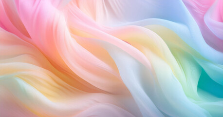 Obraz premium Soft pastel colors blend in a dreamy abstract rainbow colors texture, creating an fairy tail atmosphere.