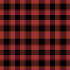 Perfection texture seamless check, scenery textile fabric pattern. Diwali background tartan vector plaid in red and black colors.