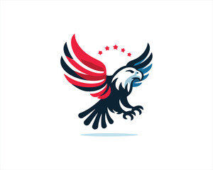 American Eagle icon logo template.