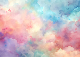 Abstract Watercolor Background with Pastel Colors.