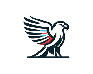 American Eagle icon logo template.