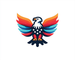 American Eagle icon logo template.