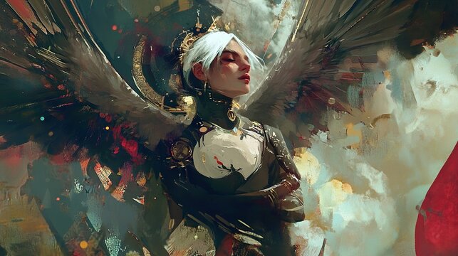 Seraph Angel: A Digital Fantasy Painting