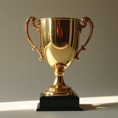trophy and achievement image created with artificial 