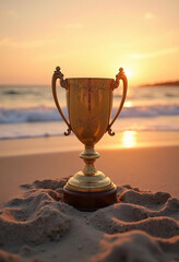 trophy and achievement image created with artificial 
