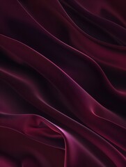 Obraz premium Luxurious Deep Burgundy Satin Fabric Texture