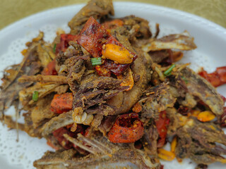 Spicy braised Chinese traditional food