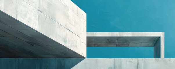 Obraz premium Modern Architecture Concrete Structures – Bold Urban Designs