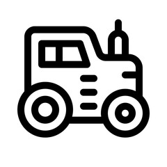 Tractor line icon