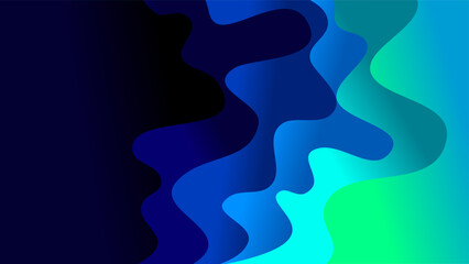 Blue green reef wave patterns aquatic theme wallpaper abstract background
