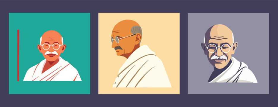 Mahatma Gandhi india clipart, art, illustration, vector, gandi, 2, october, jayanti, birthday, celebration, independent, day, republic