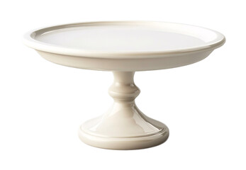 Cake Stand Lid for Freshness - Isolated on White Background