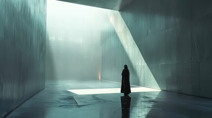  Subtle gradients of light and shadow suggesting the passage of time and emotion.