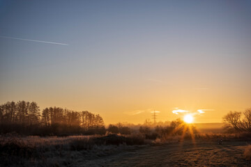 winter morning sunrise
