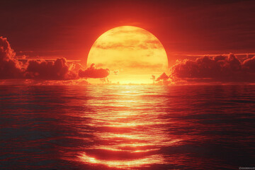 sunrise background, new year greeting card