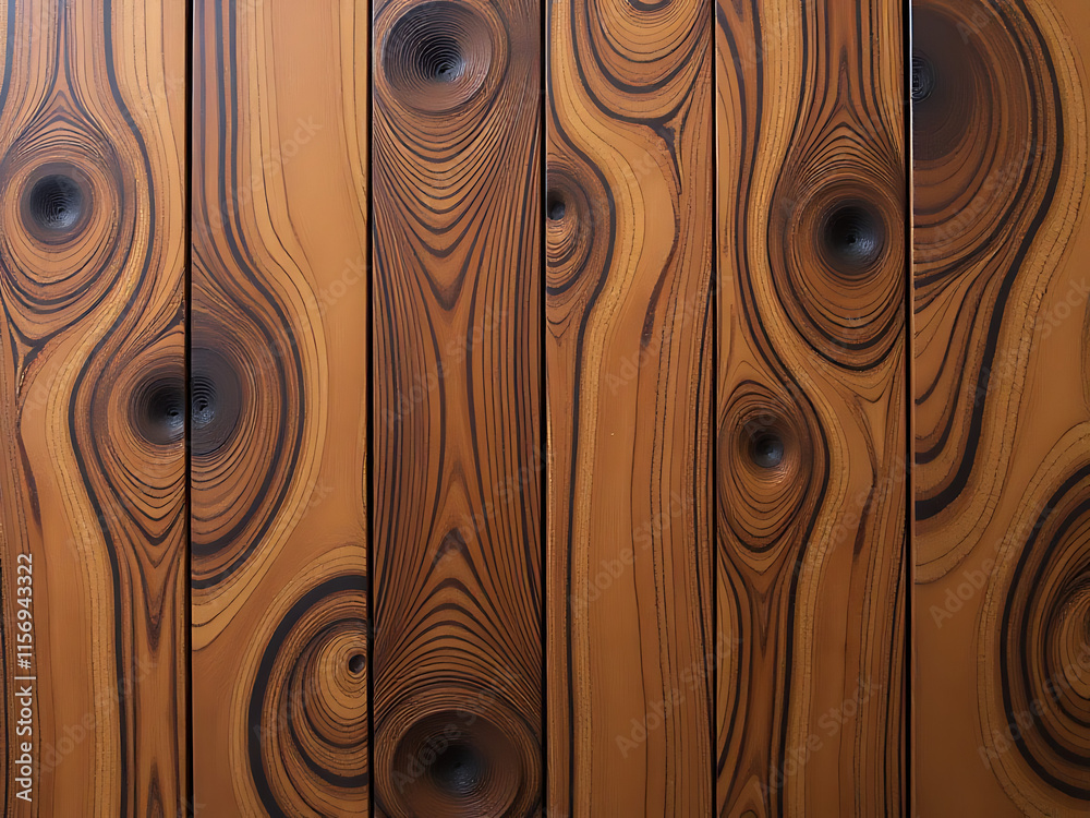Poster Unique Exotic Wood Panel Design Features A Distinctive Textured Pattern With Intricate Details And Subtle Visual Interest Areas. 00002