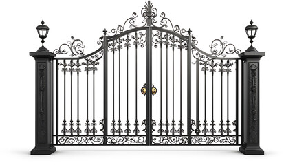 Steel gate, wallpaper, the structures used for entering or exiting premises or residences for security purposes