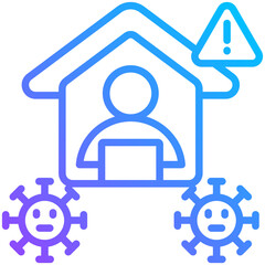 Obraz premium Virus Warning Icon