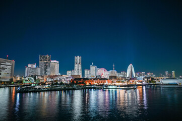 Obraz premium 横浜みなとみらいの夜景
