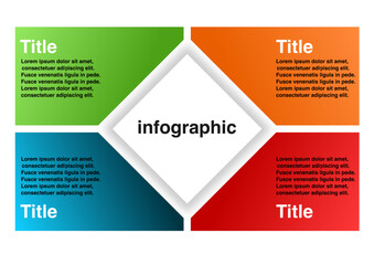 Infographic chart template modern style for presentation, start up project, business strategy, theory basic operation, logic analysis. rectangular diagram