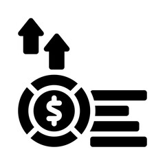 profit glyph icon