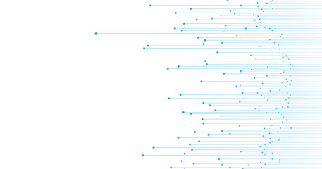 abstract dot point connect on white background.Vector abstract technology. High tech connection system.technology style modern concept.