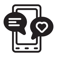 handphone glyph icon