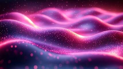 Fototapeta premium Dynamic Ethereal Waves with Radiant Colors and Textures