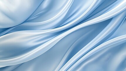 Naklejka premium Soft waves shimmer under a blurred blue sky, evoking a serene natural environment ideal for minimalist design projects