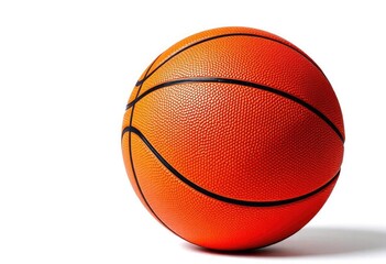 Fototapeta premium Basketball with isolated on white background